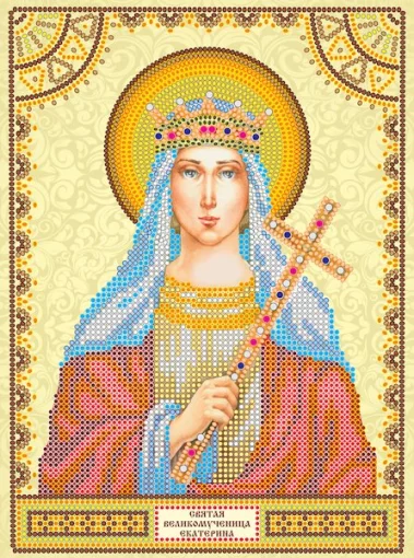 Схема під вишивку бісером "Св. Катерина" 