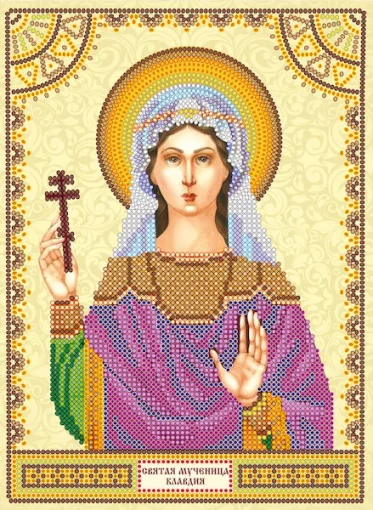 Схема під вишивку бісером "Св. Клавдія" 