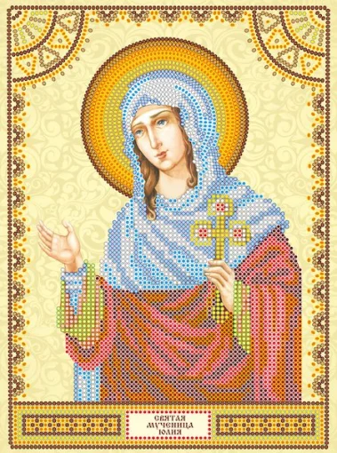 Схема під вишивку бісером "Св. Юлія" 