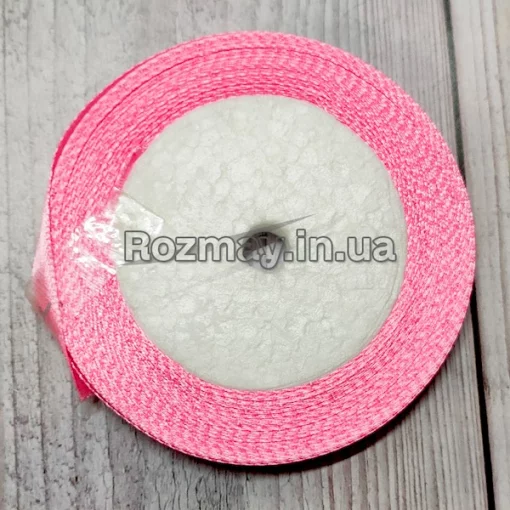 Стрічка атласна рожева 