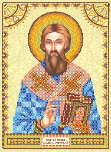 Схема під вишивку бісером &quot;Св. Сава (Савелій)&quot; 