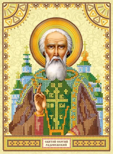 Схема під вишивку бісером "Св. Сергій" 