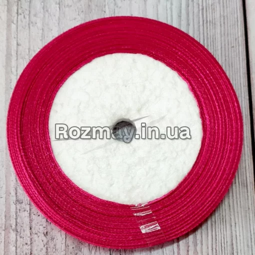 Стрічка атласна малинова