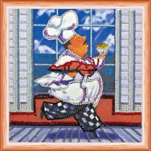 Набір для вишивки бісером "Веселий кухар" 