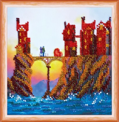 Набір для вишивки бісером "Поєднання сердець" 