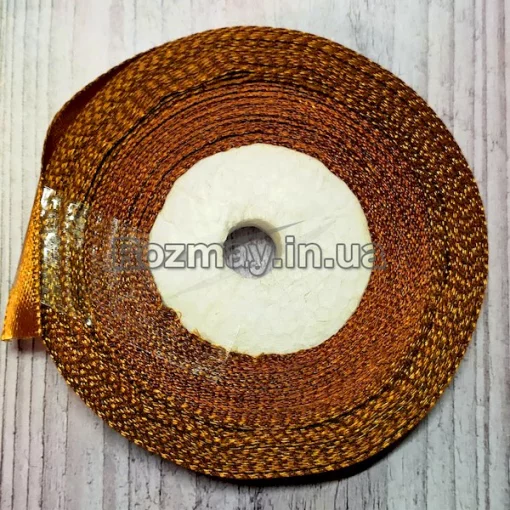 Стрічка атласна коричнева
