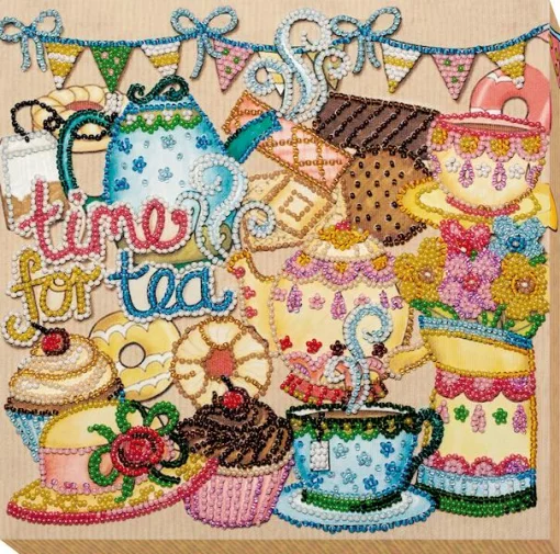 Набір для вишивки бісером "Шалене чаювання" 