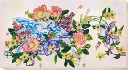 Набір для вишивки МІКРОбісером &quot;Голубки&quot; 