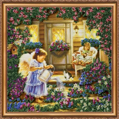 Набір для вишивки бісером "Янголи" 