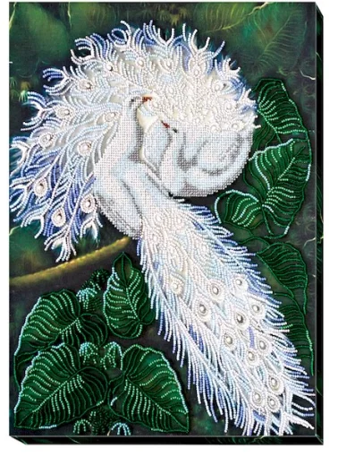 Набір для вишивки бісером "Білосніжний символ щастя" 