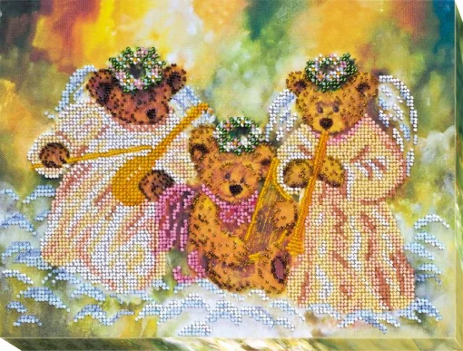 Набір для вишивки бісером "Ведмежата-янголята" 