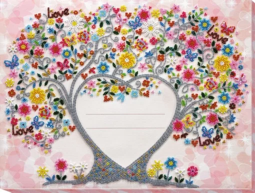 Набір для вишивки бісером "Весільна метрика" 