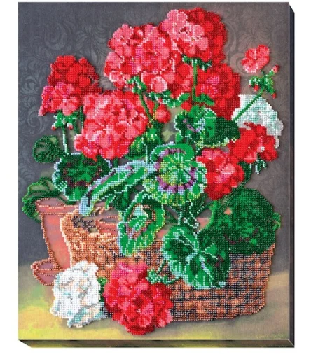 Набір для вишивки бісером "Герань" 