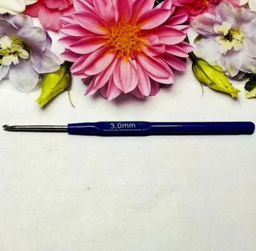 Гачок з пластмасовою ручкою 3 мм 