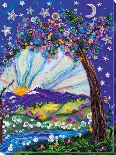 Набір для вишивки бісером "Зустріч дня та ночі" 