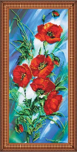 Набір для вишивки бісером "Маковий світанок" 