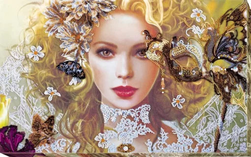 Набір для вишивки бісером "Незнайомка" 