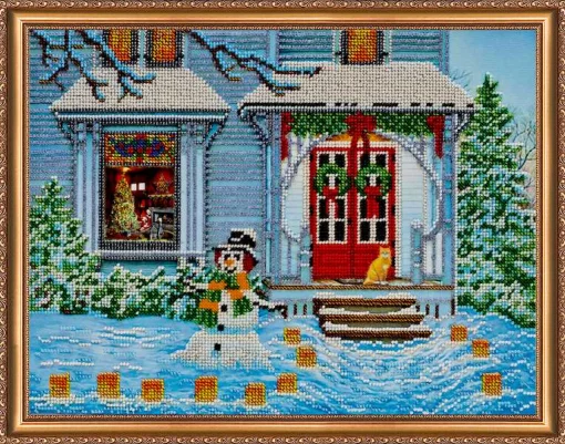 Набір для вишивки бісером "Новорічна історія"