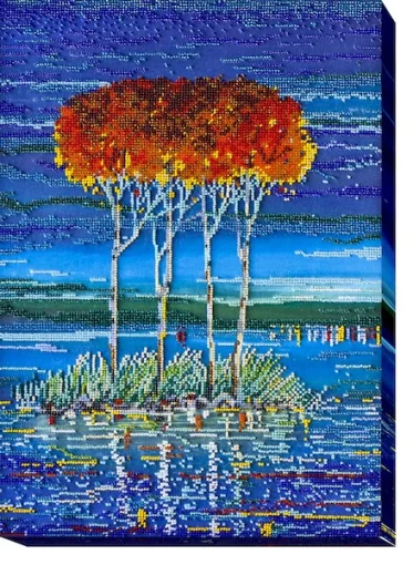 Набір для вишивки бісером "Вогняна блакить-2" 