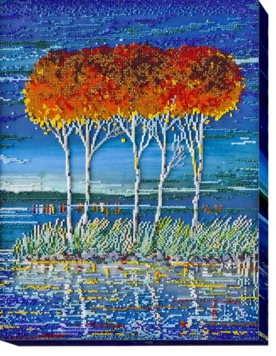 Набір для вишивки бісером "Вогняна блакить-3" 