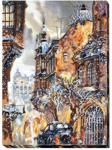 Набір для вишивки бісером "Сніг у грудні" 