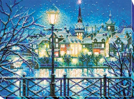 Набір для вишивки бісером "Сяюче-синій" 
