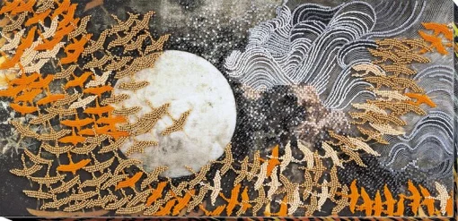 Набір для вишивки бісером "Журавлі"