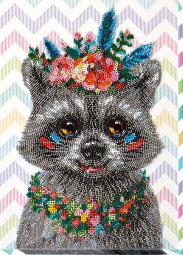 Набір для вишивки бісером "Розшукується єнот"