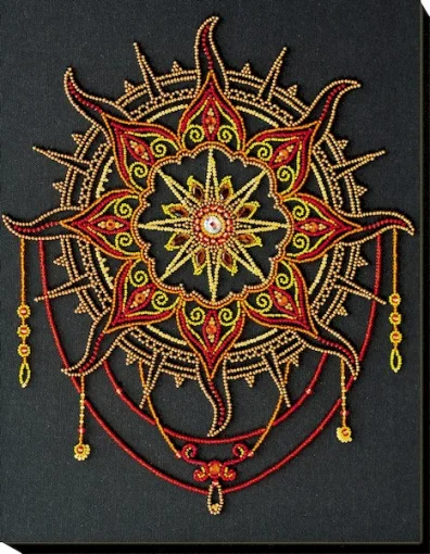 Набір для вишивки бісером "Сонячний візерунок" 