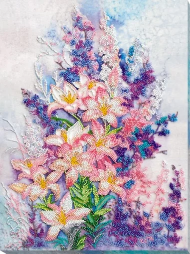 Набір для вишивки бісером "Ніжно-рожевий" 