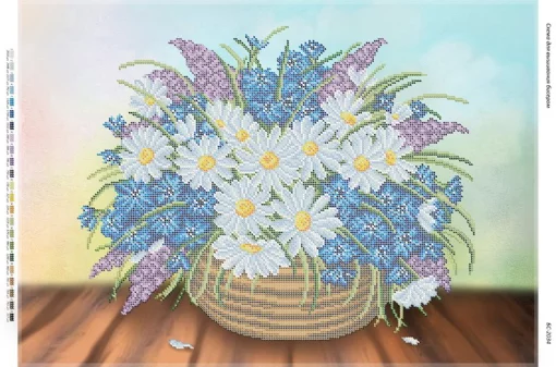 Кошик з польовими квітами