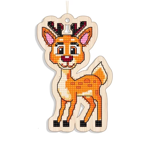 Новорічна іграшка підвіс на ялинку – Оленя FNGi-026