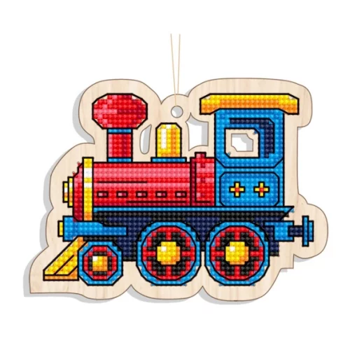 Новорічна іграшка підвіс на ялинку – Локомотив FNGi-031