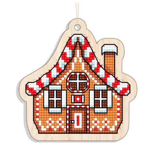 Новорічна іграшка підвіс на ялинку &ndash; Пряничний будинок (3) FNGi-035