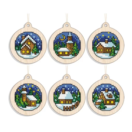 Новорічна іграшка підвіс на ялинку – Зимовий затишок FNGi-046