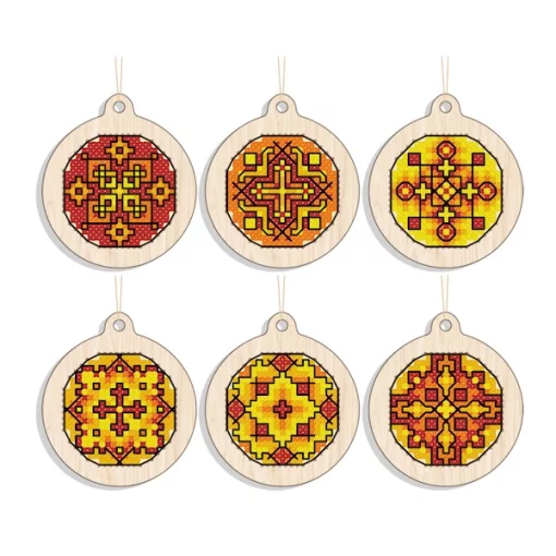 Новорічна іграшка підвіс на ялинку – Золоте сяйво FNGi-049