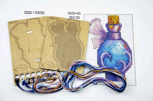 Набір для вишивки ниткою ТМ Embroidery Craft Магнит “Вода” KMIN-001