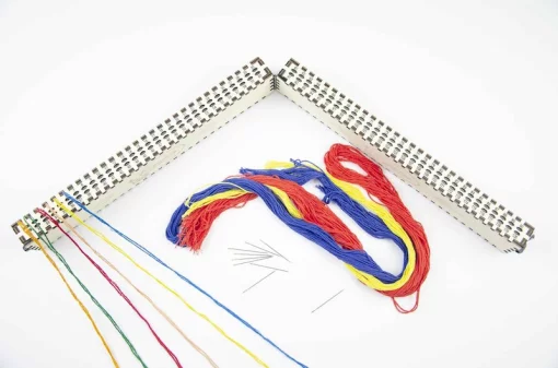 Органайзер для ниток ТМ Embroidery Craft Органайзер-розкладушка під процес слонова кістка 120 отворів OG-009