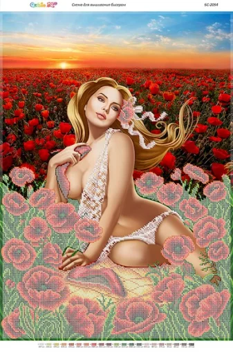 Дівчина в маковому полі