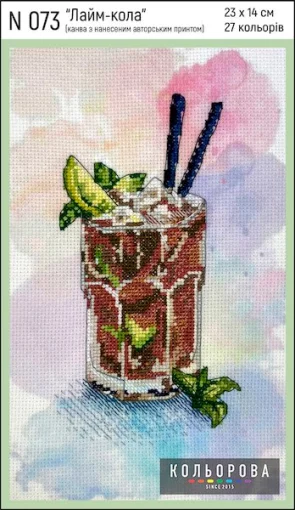 Набір для вишивки нитками &quot;Лайм-кола&quot; №073