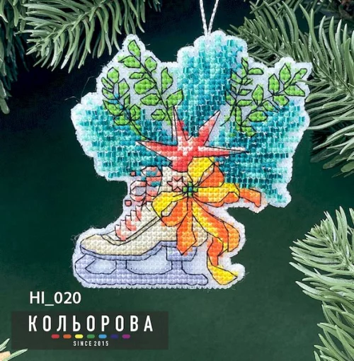 Новорічна іграшка на пластиковій основі НІ_020 &quot;Зимова казка&quot;