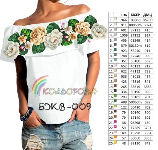 Блузка жіноча з воланом БЖВ-009