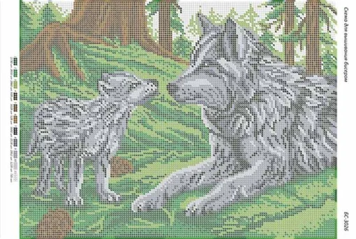 Вовчиця з вовченям