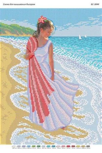 Дівчина на березі моря 